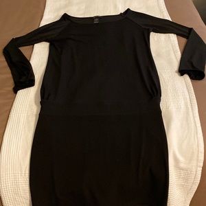 Black, long sleeve dress